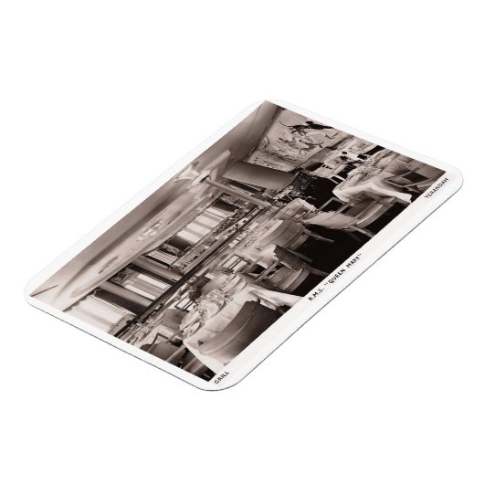 RMS旅客船、クイーンメアリー、グリルヴィンテージ マグネット (左側)