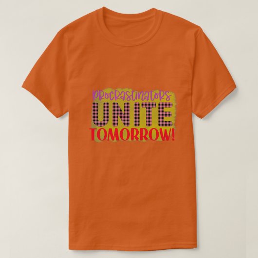 Rms003618プロクラスティネーターは明日ユナイト Tシャツ (デザイン正面)