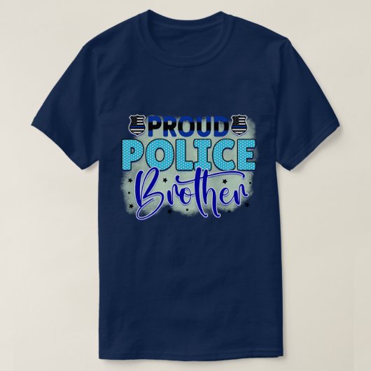 Rms004813警察誇りを持ったの兄弟 Tシャツ (デザイン正面)