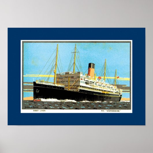 RMS（犬）スタッフォード ポスター (正面)