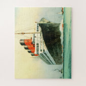 RMS Aquitania Cunardライン船 ジグソーパズル (縦)