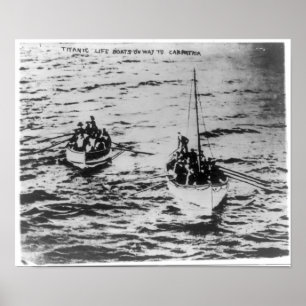 RMS Carpathiaに-方法の救命ボート巨大なRMS ポスター
