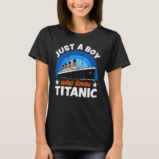 Rms Titanicを愛しているだけの少年たちのために Tシャツ (正面)