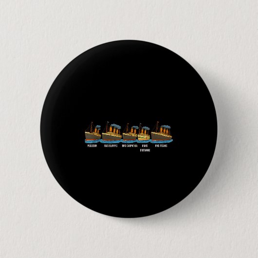 Rms Titanic Britannic Poseidon Carpathia Famous Sh 缶バッジ (正面)