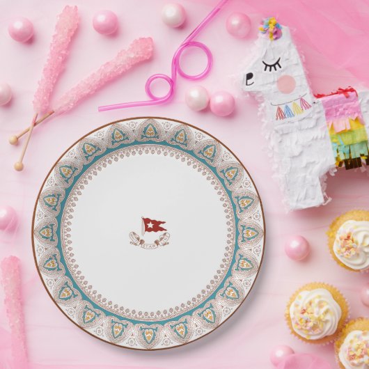 RMS Titanic First Class China Pattern Plate ペーパープレート (パーティー)