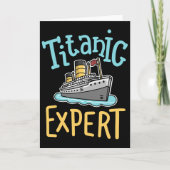 Rms Titanic Funny Expert Retro Cruise Ship Men Boy カード (正面)
