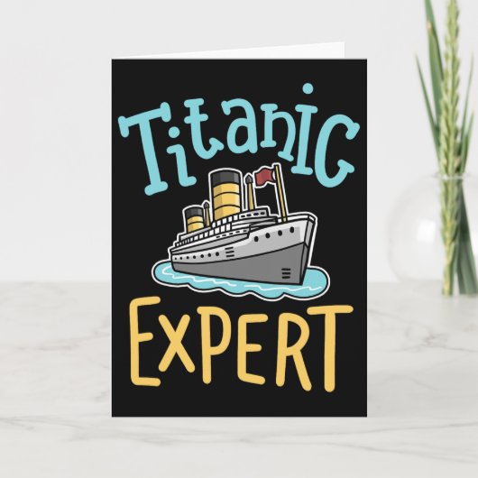 Rms Titanic Funny Expert Retro Cruise Ship Men Boy カード (正面)