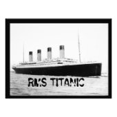 RMS Titanic Passenger Liner  フォトプリント (正面)