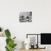 RMS Titanic - RMS Carpathiaに向かうライフボート ポスター (ホームオフィス)