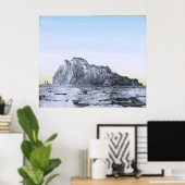 RMS Titanic Schematic of Iceberg Vs. Ship ポスター (ホームオフィス)