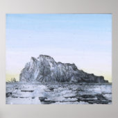 RMS Titanic Schematic of Iceberg Vs. Ship ポスター (正面)