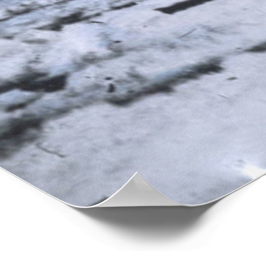 RMS Titanic Schematic of Iceberg Vs. Ship ポスター (角)