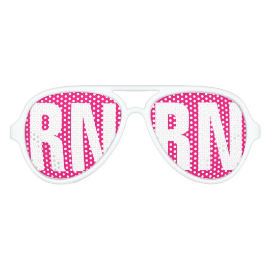 RNおもしろいナース卒業パーティーはサングラスをシェード アビエーターサングラス (正面)