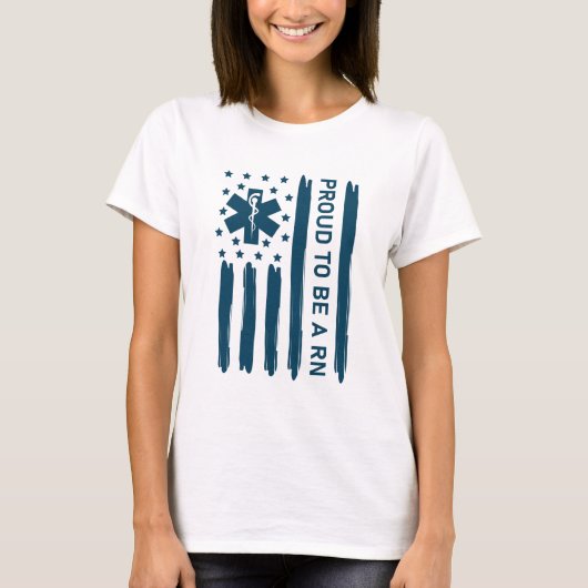 RNになる誇りを持ったこと – 看護ナース Tシャツ (正面)