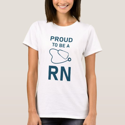 RNになる誇りを持ったこと – 看護ナース Tシャツ (正面)