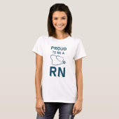 RNになる誇りを持ったこと – 看護ナース Tシャツ (正面フル)