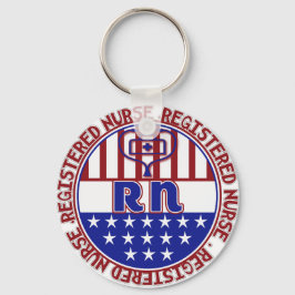 RNの公認看護師の愛国心が強いバッジ キーホルダー