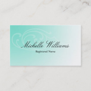 RNの公認看護師の水の名刺 名刺