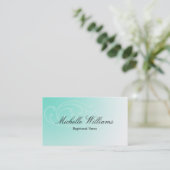 RNの公認看護師の水の名刺 名刺 (スタンド正面)