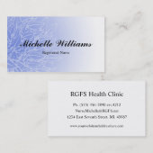 RNの公認看護師の葉の名刺 名刺 (正面/裏面)