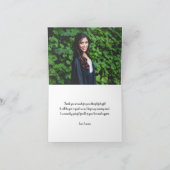 RNの卒業の写真は、カスタムな色感謝していしています サンキューカード (内部)