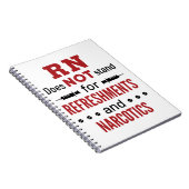 RNは軽食や麻薬の代価ではない ノートブック (右側)