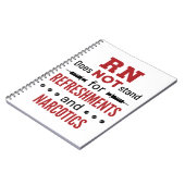 RNは軽食や麻薬の代価ではない ノートブック (左側)