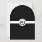 RNエレガント看護学校卒業モダン 招待状 (裏面)