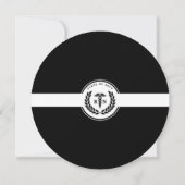 RNエレガント看護学校卒業モダン 招待状 (裏面)