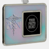 RNカドゥセスメディカルマザーパールデコール シルバープレートフレームオーナメント (右)