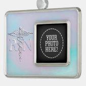 RNカドゥセスメディカルマザーパールデコール シルバープレートフレームオーナメント (左)