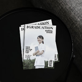 RNシンプルナース雑誌の写真卒業 招待状