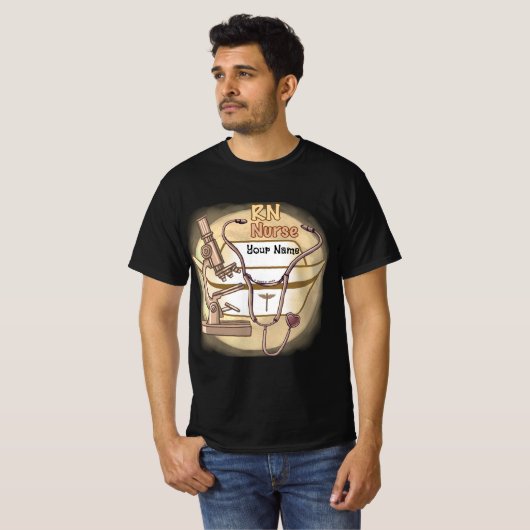 RNナースコラージュカスタムナースTシャツ Tシャツ (正面フル)