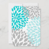 RNナースピン止め式招待状ターコイズ 招待状 (裏面)