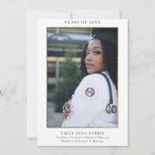 RNナースフローラ写真卒業招待状 招待状 (裏面)