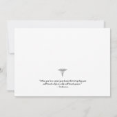 RNナース写真卒業ピニングパーティー/ネイビー 招待状 (裏面)