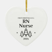 RNナース初めてのクリスマス介護 セラミックオーナメント (正面)