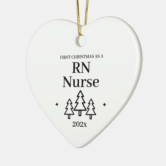 RNナース初めてのクリスマス介護 セラミックオーナメント (左)