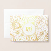 RNナース卒業ありがとうメモ写真+メッセージ 箔カード (封筒付き正面)