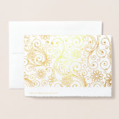 RNナース卒業ありがとうメモ写真+メッセージ 箔カード (裏面封筒付き)