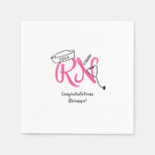 RNナース卒業ディナーパーティーデコ スタンダードカクテルナプキン (正面)