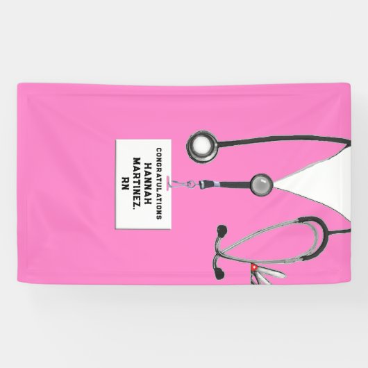 RNナース卒業パーティバナー 横断幕 (横)