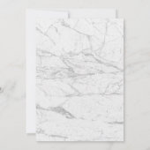 RNナース卒業パーティーフローラホワイトマーブル 招待状 (裏面)