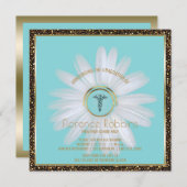 RNナース卒業党 | デイジーピン留め式 招待状 (正面/裏面)