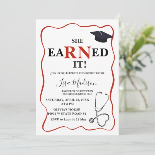 RNナース卒業党 招待状 (スタンド正面)