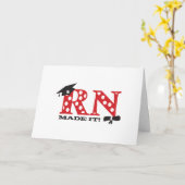 RNナース卒業 カード (黄色い花)