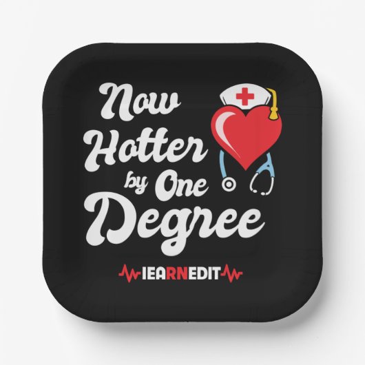 RNナース卒業It登録ナース ペーパープレート (正面)