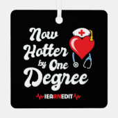 RNナース卒業It登録ナース メタルオーナメント (裏面)