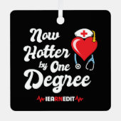 RNナース卒業It登録ナース メタルオーナメント (正面)