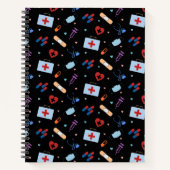 RNナース看護学生 |医師の医療パターン ノートブック (正面)